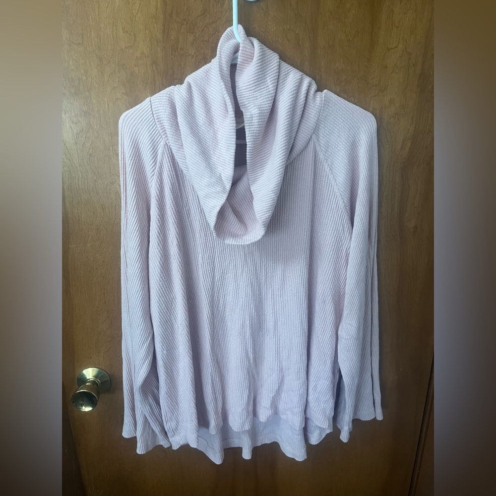 Maeve Anthropologie Pink Cowl Top